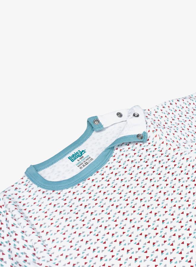 بابيز_بيسك طقم 5 قطع - مريلة، رومبر، قفازات، قبعة، وبدلة نوم - Image 5